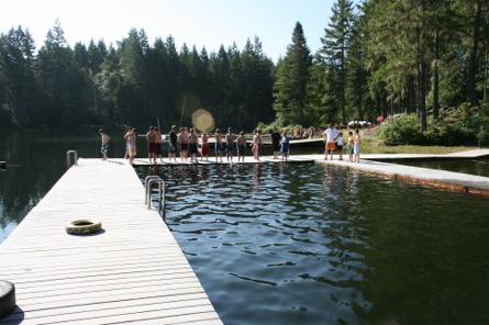 Swimming in Lake Robbins