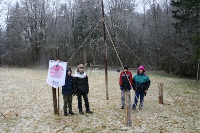 Suspended Flagpole